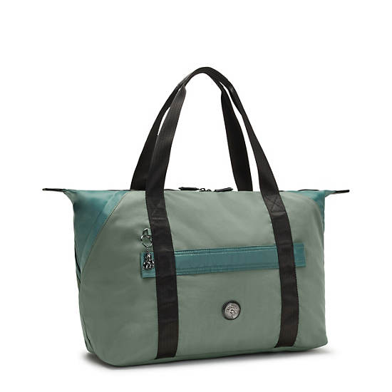 Kipling Art Medium Klassiska Toteväska Gröna | SE 1453QM